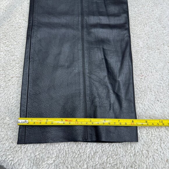 Wilson's Leather Maxima Women's Black Leather Pants Zipper Pockets, Size 6 NWT - Picture 9 of 11